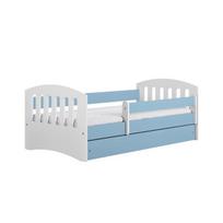 Vaikiška lova su stalčiumi ir čiužiniu Kocot Kids Classic, 160x80 cm, mėlyna