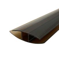 Sujungimo profilis H, 10mm, plastikinis, bronza, po 2,00 m