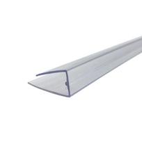 Užbaigimo profilis U 10 mm, skaidrus, polikarbonatui užbaigti po 2,10 m