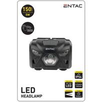 Pakraunamas žibintas ant galvos Entac 5W XPE+RED USB Sensor