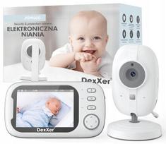 Elektroninis kūdikio monitorius su termometru, mikrofonu ir garsiakalbiu