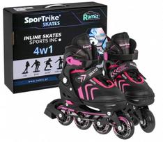 Riedučiai SporTrike Skates 4in1, rožiniai, 39-43
