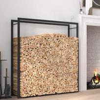 Stovas malkoms, 110x28x116 cm, juodas