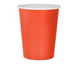 Vienkartiniai popieriniai puodeliai, 270 ml, 14 vnt, raudoni GJ-KBCW