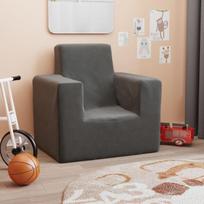 Vaikiška sofa vidaXL, pilka