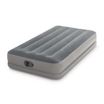 Pripučiamas čiužinys Intex Prestige Twin Dura-Beam, su USB poma, viengulis, 99x191x30 cm, pilkas