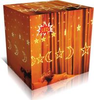 Kalėdų šviesų užuolaidos girlianda LED Stars 8 programos Šilta