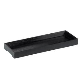 Bambukinis juodas padėkliukas, 24x9x2,5cm, 1vnt.
