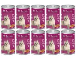 Dr. Trend Premium Sterilizuotas drėgnas ėdalas katėms su vištienos padažu, 10 x 400 g