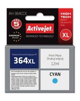 Kasetė rašaliniams spausdintuvams Activejet AH-364CCX Ink (replacement for HP 364XL CB323EE; Premium; 12 ml; cyan)