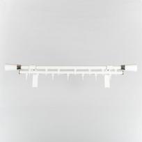 Karnizas "IMPERIA-CENTO" dvigubas, baltos sp. 200 cm