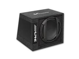 Alpine SWD-355, 12", žemadažnis su stiprintuvu dėžėje