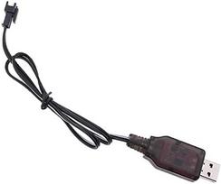 1 vnt. SM-2P USB įkroviklio kabelis 250 mAh išėjimo RC automobilis, skirtas 6 V Ni-Mh akumuliatoriams