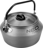 turistinis pilkas virdulys, aliuminis, nerūdijantis plienas, 0,8 l, dangtelis, transportavimo krepšys, neo tools