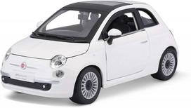 Vaikiškas automobilis Bburago Fiat 500, baltas