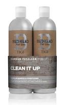 Plaukų priežiūros rinkinys vyrams Tigi Bed Head For Men Clean It Up: šampūnas 750 ml + kondicionierius 750 ml