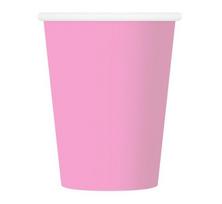 Vienkartiniai popieriniai puodeliai, 270 ml, 6 vnt, spalva: rožinė (PF-KJJR) 7463