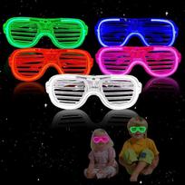 Šviečiantys akiniai, 5 vnt. LED, rinkinys
