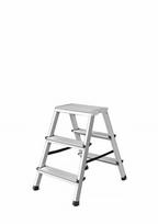 Dvipusės aliuminio kopėčios Awtools, 3 pakopų, 67 cm