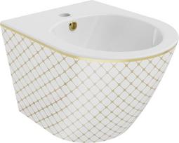 Pakabinama bidė Mexen Lena, White/Gold pattern