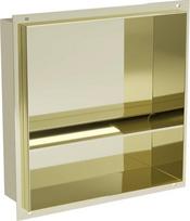 Mexen X-Wall-NR įleidžiama sieninė lentyna 2l, 30x30 cm, Gold