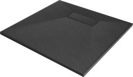 Kvadratinis dušo padėklas Mexen Hugo SMC su sifonu, Black, 70x70/80x80/90x90 cm