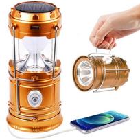 Lempa ir žibintuvėlis Powerbank 3in1 turistinis kempingas su saulės energija, 230V