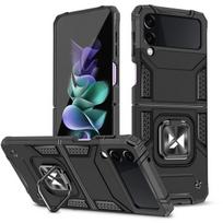Wozinsky Ring Armor skirtas Samsung Galaxy Z Flip 4, juoda
