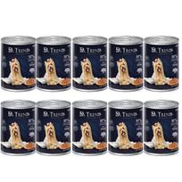 Dr. Trend Premium drėgnas ėdalas visų veislių šunims su elniena padaže, 10 x 400 g