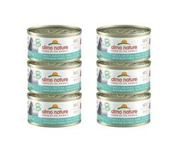 Drėgnas kačių ėdalas Almo Nature HFC, upėtakis su tunu drebučių želėje, 6x70 g