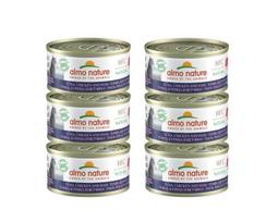 Drėgnas kačių ėdalas Almo Nature HFC Natural su tunu, vištiena ir kumpiu, 6x70 g