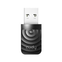 „Cudy WU1300S AirMax AC1300“ dviejų dažnių „WiFi“ USB adapteris, USB 3.0, didelio greičio, didelio stiprinimo, juodas