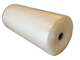 Burbulinė pakavimo plėvelė PE, 1 mx100m, ritinys/4.04kg, skaidri