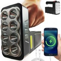 3in1 saulės žibintuvėlis prožektoriai XL Powerbank