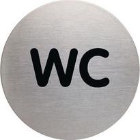 Klijuojama nuorodų lentelė WC, Ø8,3cm