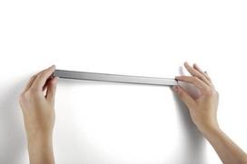 29,7cm magnetinės juostelės A3/A4 lapams, 5vnt, sidabrinės