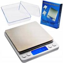 Virtuvinės svarstyklės Jewellery Scale 500g 0.01g Digital Precise LCD, 2 indeliai