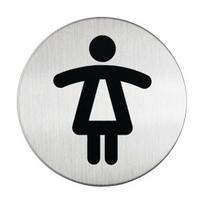 Klijuojama nuorodų lentelė WC Moterims, Ø8,3cm
