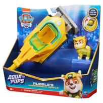 Transporto priemonė Paw Patrol (Šunyčiai Patruliai) Aqua Theamed Rubble 6066158, geltona