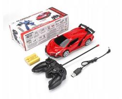 Automobilis-robotas su pulteliu Autobot, raudonas