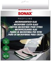 SONAX Profiline mikropluošto šluostės stiklų valymui, 3vnt, 451541