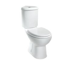 Kampinis unitazas COMPACT 82,6x75,9 cm WHITE CORNER CREAVIT + unitazo sėdynė Soft Close JULIA