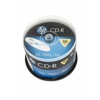 hp cd-r, cre00017-3, 69307, 50 pakuočių, 700mb, 52x, 80 min., 12 cm, be spausdinimo galimybės, su verpste, skirtas duomenų archyvavimui