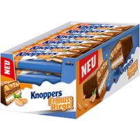 žemės riešutų skonio vafliniai batonėliai Knoppers, 24 x 40 g, Knoppers žemės riešutų skonio vaflinis batonėlis