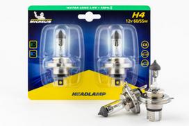 Automobilinė lemputė Michelin Extra Long Life 130% H4 12V 60/55W, 2 vnt.