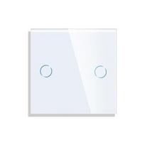 Dvipolis sensorinis jungiklio dangtelis Feelspot, baltas, 47x47mm,Dvipolis sensorinis jungiklio dangtelis Feelspot, baltas, 47x47mm