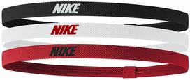 Galvos juosta moterims Nike Elastic Headbands 2.0 3P, įvairių spalvų, 3 vnt., Universalus