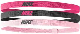 Galvos juosta moterims Nike Elastic Headbands 2.0 3P, įvairių spalvų, 3 vnt., Universalus