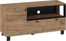 TV staliukas Meblocross Vegas, 60x120x42 cm, juoda/ruda