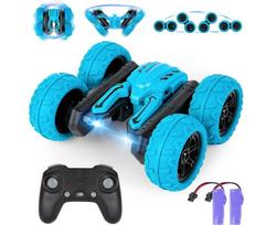 RC automobilis su garso ir šviesos efektais Tornado Stunt Car, mėlynas